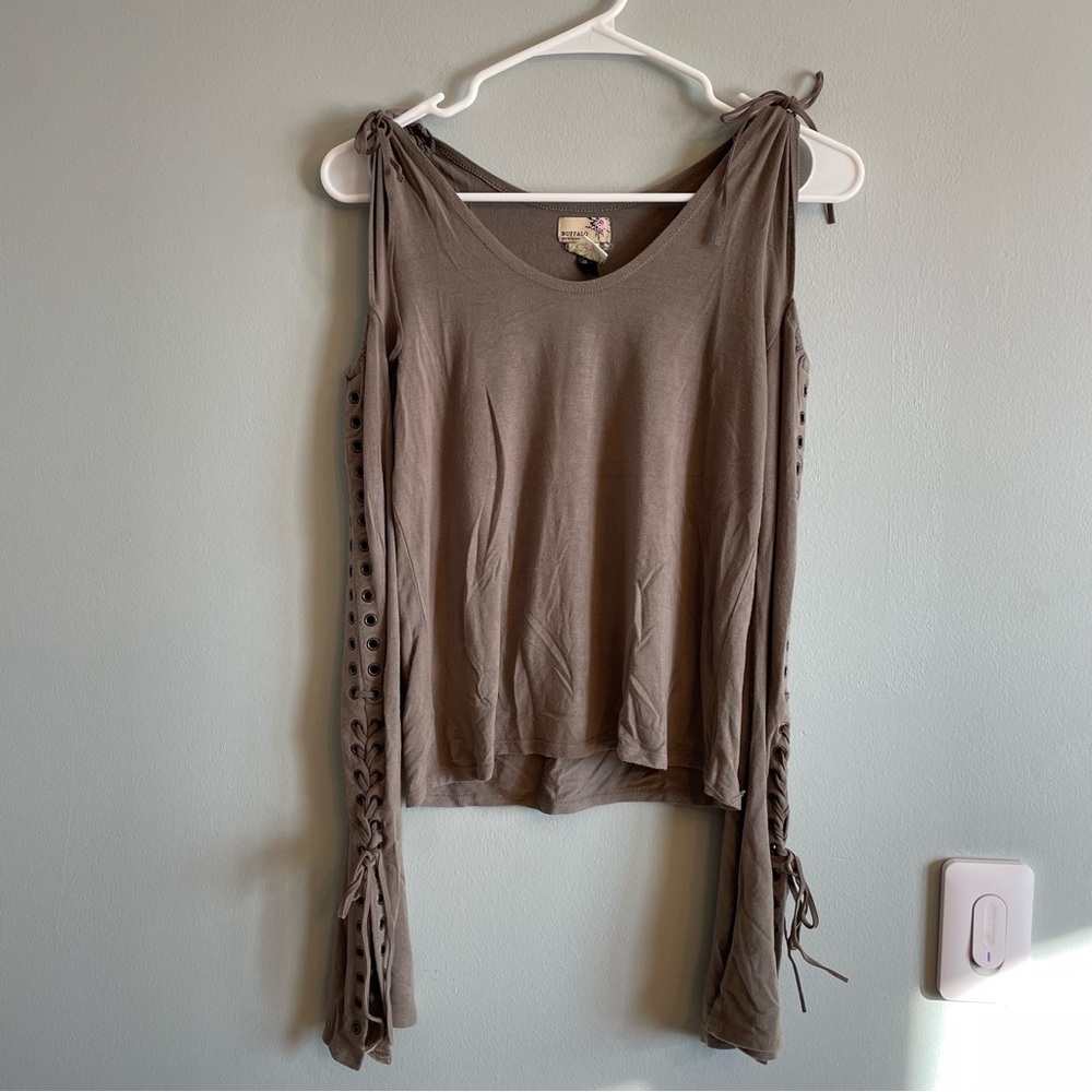 Buffalo David Bitton Green blouse size Large